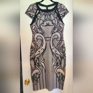Vintage style, stretch, midi dress